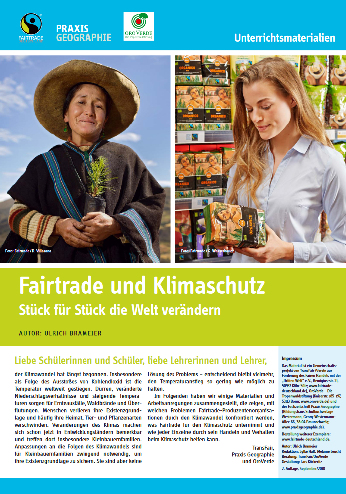 Unterrichtsmaterial: Fairtrade Und Klimaschutz